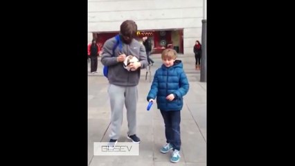 The full video of "homeless" Cristiano Ronaldo playing with a kid before finally reveali