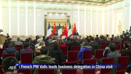 French PM Valls leads business delegation in China visit