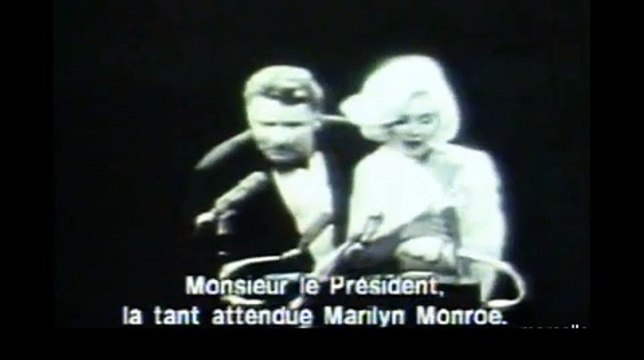 Marilyn Monroe à l'anniversaire John Fitzgerald Kennedy