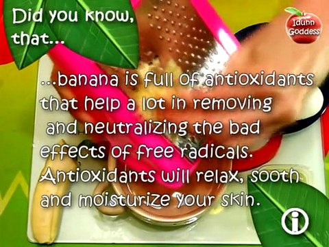 DRY skin care - Banana masks recipes - Natural homemade cosmetics