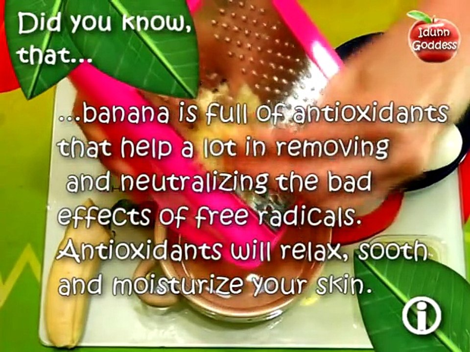 DRY skin care - Banana masks recipes - Natural homemade cosmetics