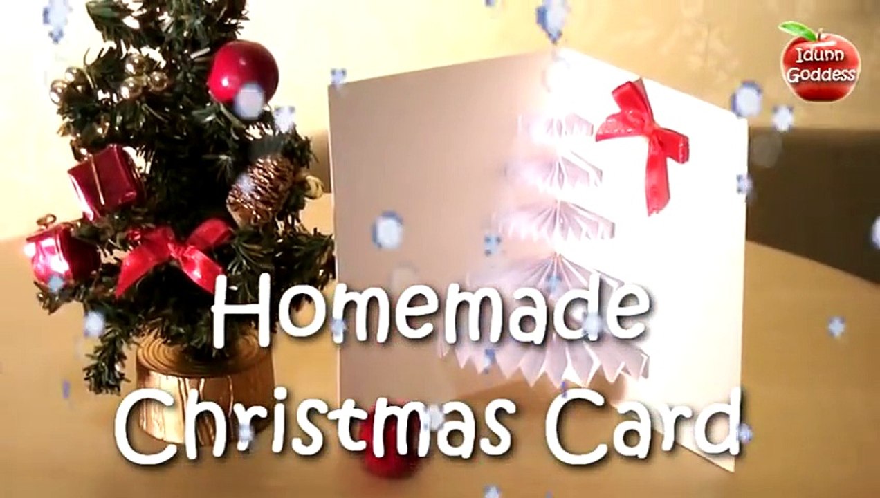 Homemade Christmas and New Year 3D Card - 3D Greeting Card - White Christmas