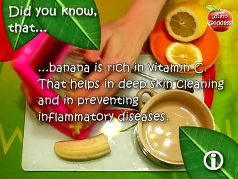 OILY skin care - Banana masks recipes - Natural homemade cosmetics