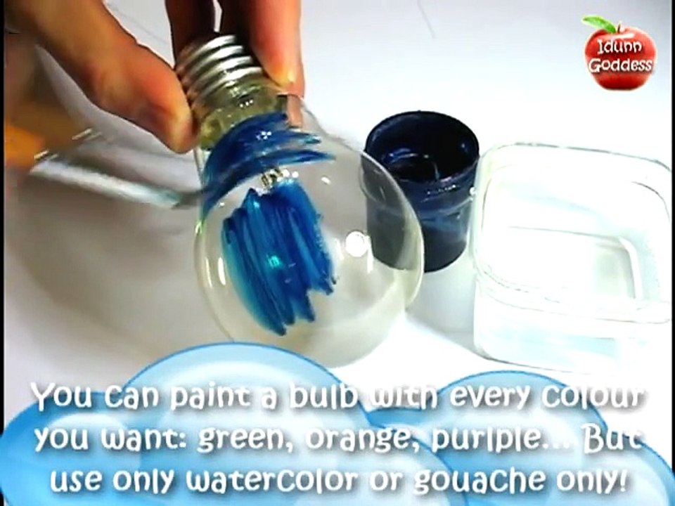 Sky Lamp - How To Paint Lamp (Bulb) For Sky Effect - Room Design and Decor Ideas