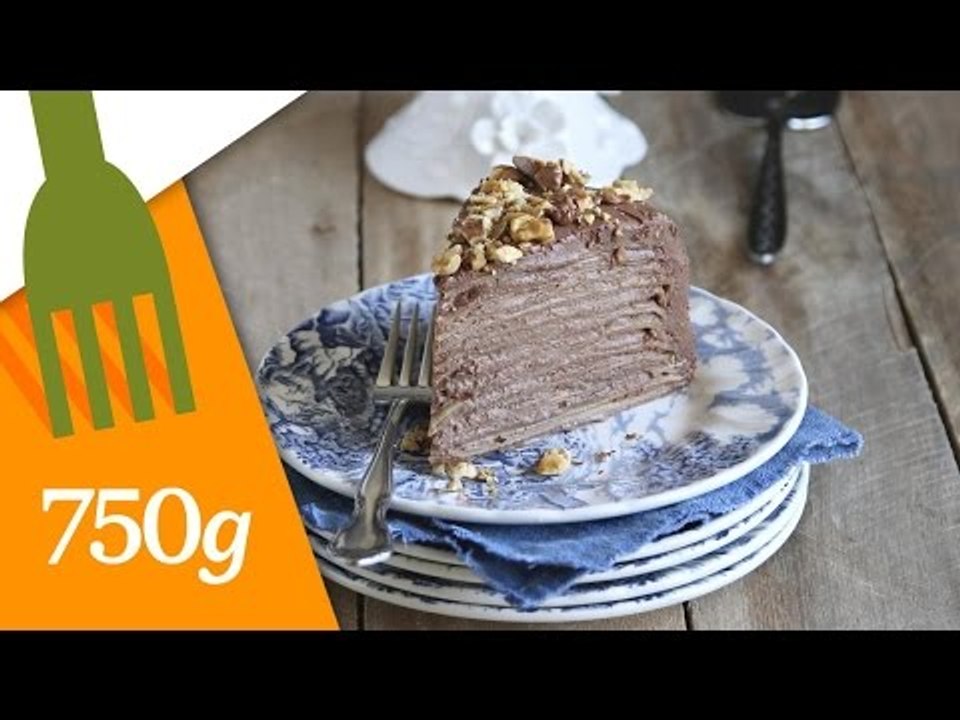 Recette du Gâteau de crêpes au chocolat - 750 Grammes