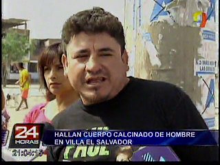 Villa El Salvador: Hallan cuerpo calcinado de un hombre en un descampado