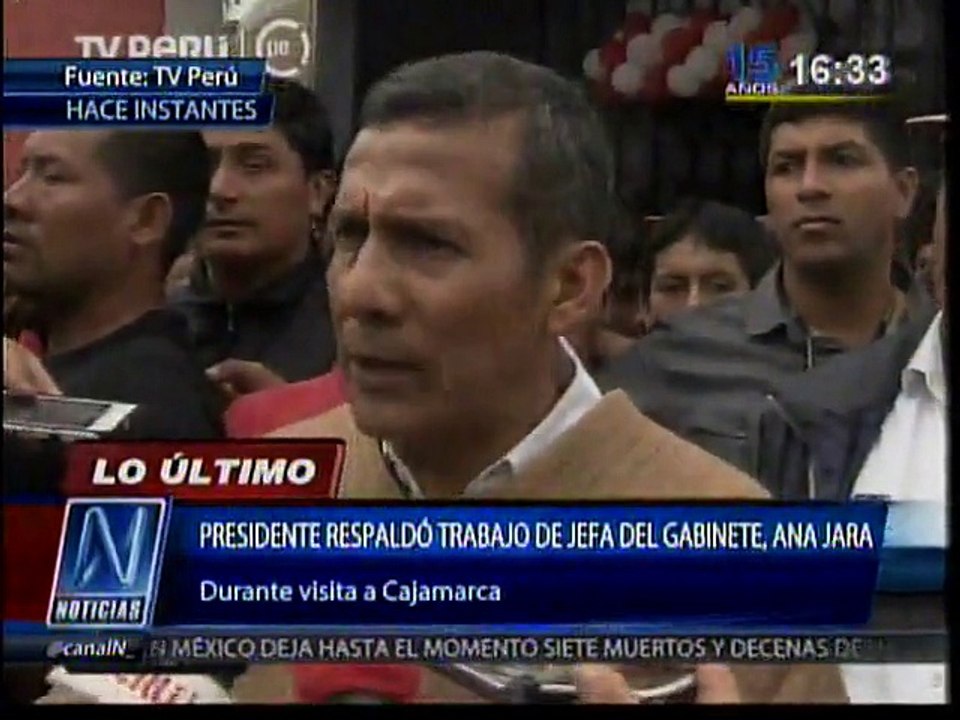 Ollanta Humala respaldó a Ana Jara: “Nos quieren dividir"