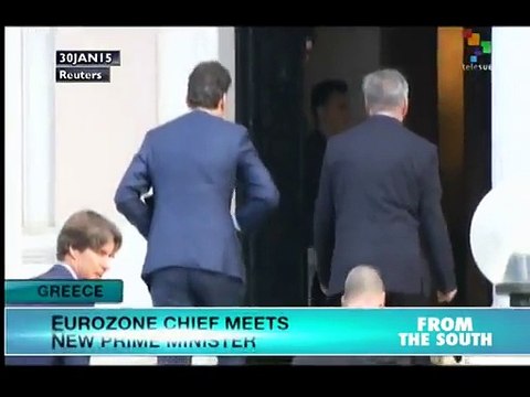 Greece: Eurozone chief meets with Tsipras