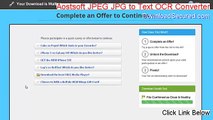 Aostsoft JPEG JPG to Text OCR Converter Full Download (Download Now 2015)