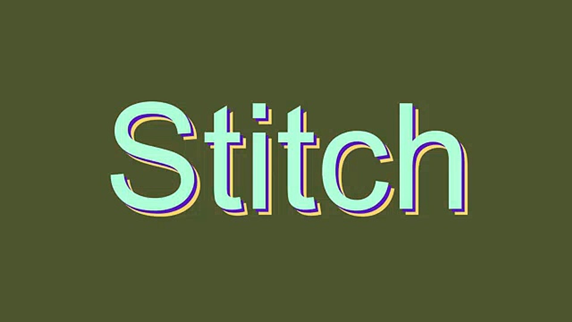 How To Pronounce Stitch Video Dailymotion