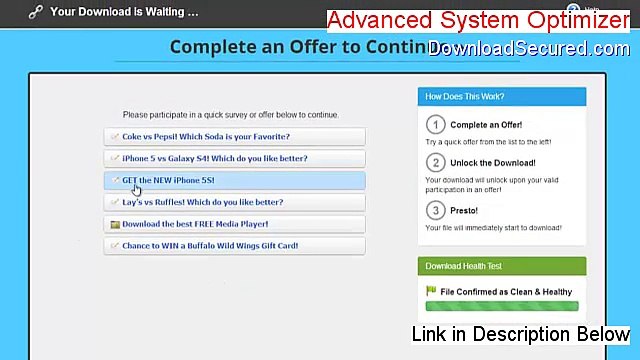 Advanced System Optimizer Full Download [Instant Download 2015]