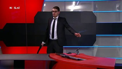Un homme armé interrompt le 20h néérlandais