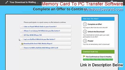 Memory Card To PC Transfer Software Download [Free of Risk Download]