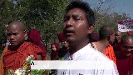 Myanmar students march against new education law