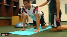 Cristiano Ronaldo training before Atletico Madrid