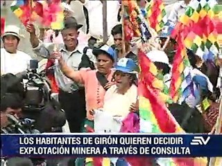 Pobladores de Girón recogerán firmas para evitar explotación miniera en la reserva de agua Quimsacocha