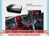 Aketek Latest Multimedia USB/SD/VGA/HDMI/AV/Micro USB Home Cinema Theater Movie Projector LED