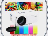 Aketek? Mini Led Projector HDMI Home Theater LED Projector Support HDMI VGA AV USB HDMI Portable