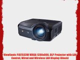ViewSonic PJD7533W WXGA 1280x800 DLP Projector with LAN Control Wired and Wireless LAN Display
