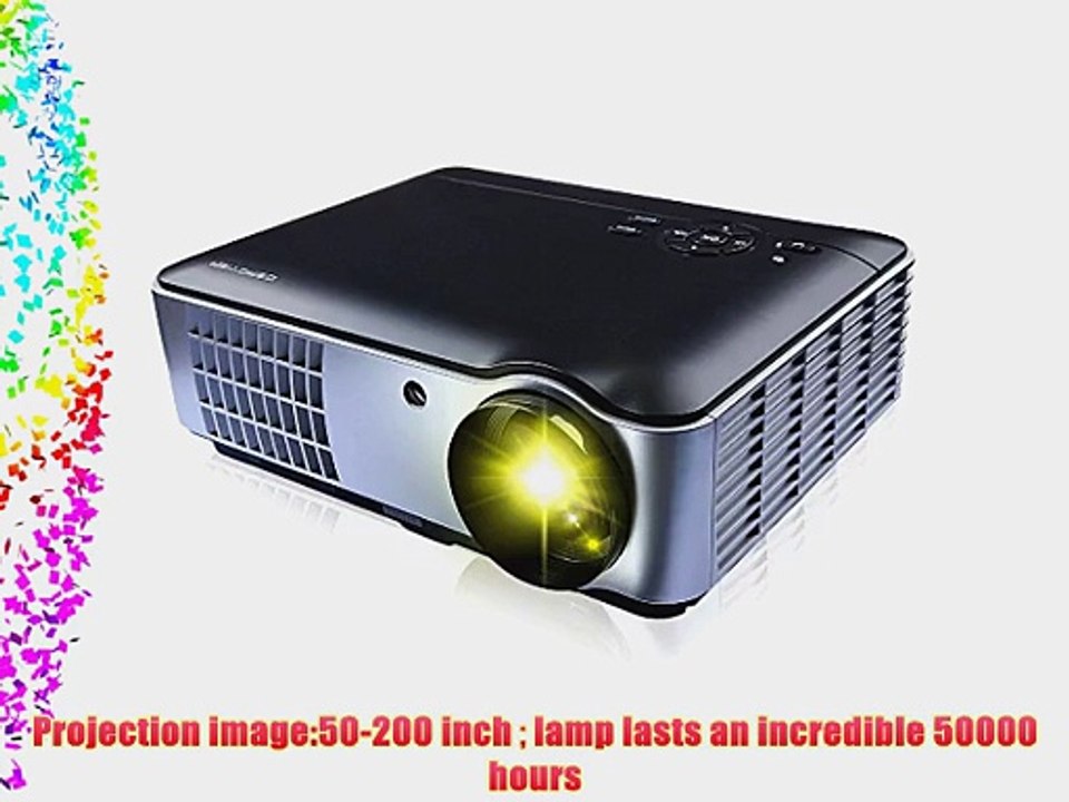RD-806 New Multifunction Hd Home Theater Projector 1280*800 Native Resolution2800 lumens Support
