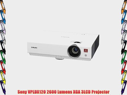 Sony VPLDX120 2600 Lumens XGA 3LCD Projector