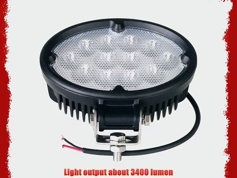 Kohree? Black 6.5 36W LED Work Light Flood Beam 3400Lumen Floodlight IP67 Waterproof