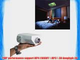 Aketek HDMI Multimedia Portable Mini HD LED LCD Projector Cinema Theater with Music Photos
