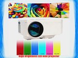 Aketek Mini Led Projector HDMI Home Theater LED Projector Support HDMI VGA AV USB HDMI Portable