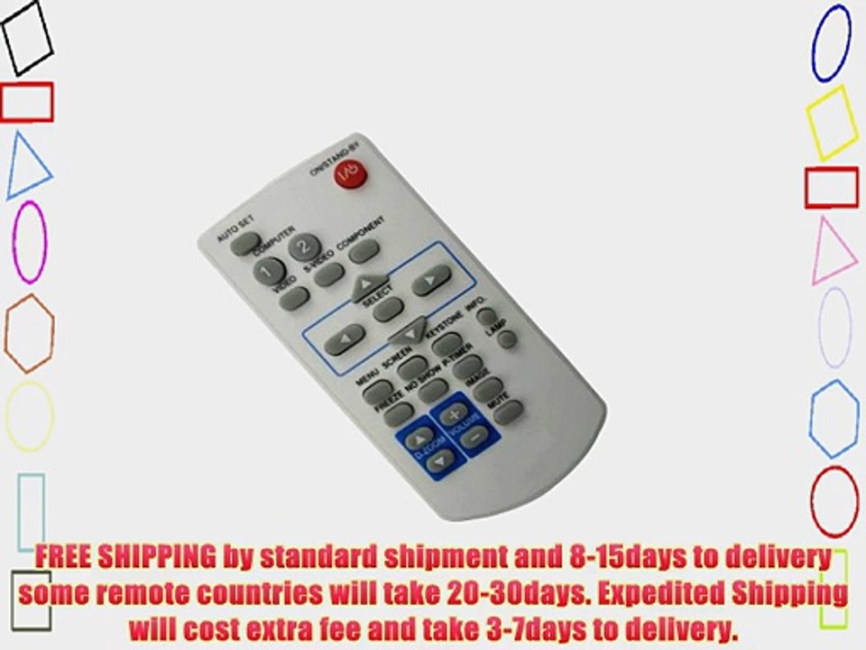 Projector Remote Control For Sanyo PLC-XU75 PLC-XU78 PLC-XU88 PLC-XU88W