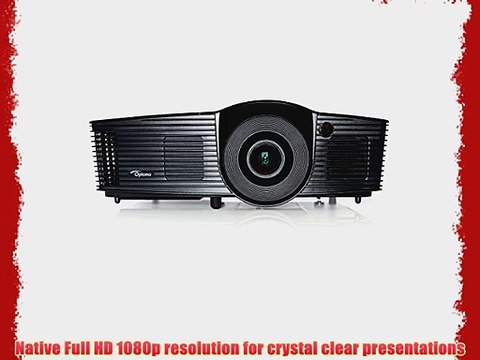 Optoma DH1009 Full 3D 1920x1080 3200 Lumen DLP Multimedia Data Projector with MHL HDMI Port
