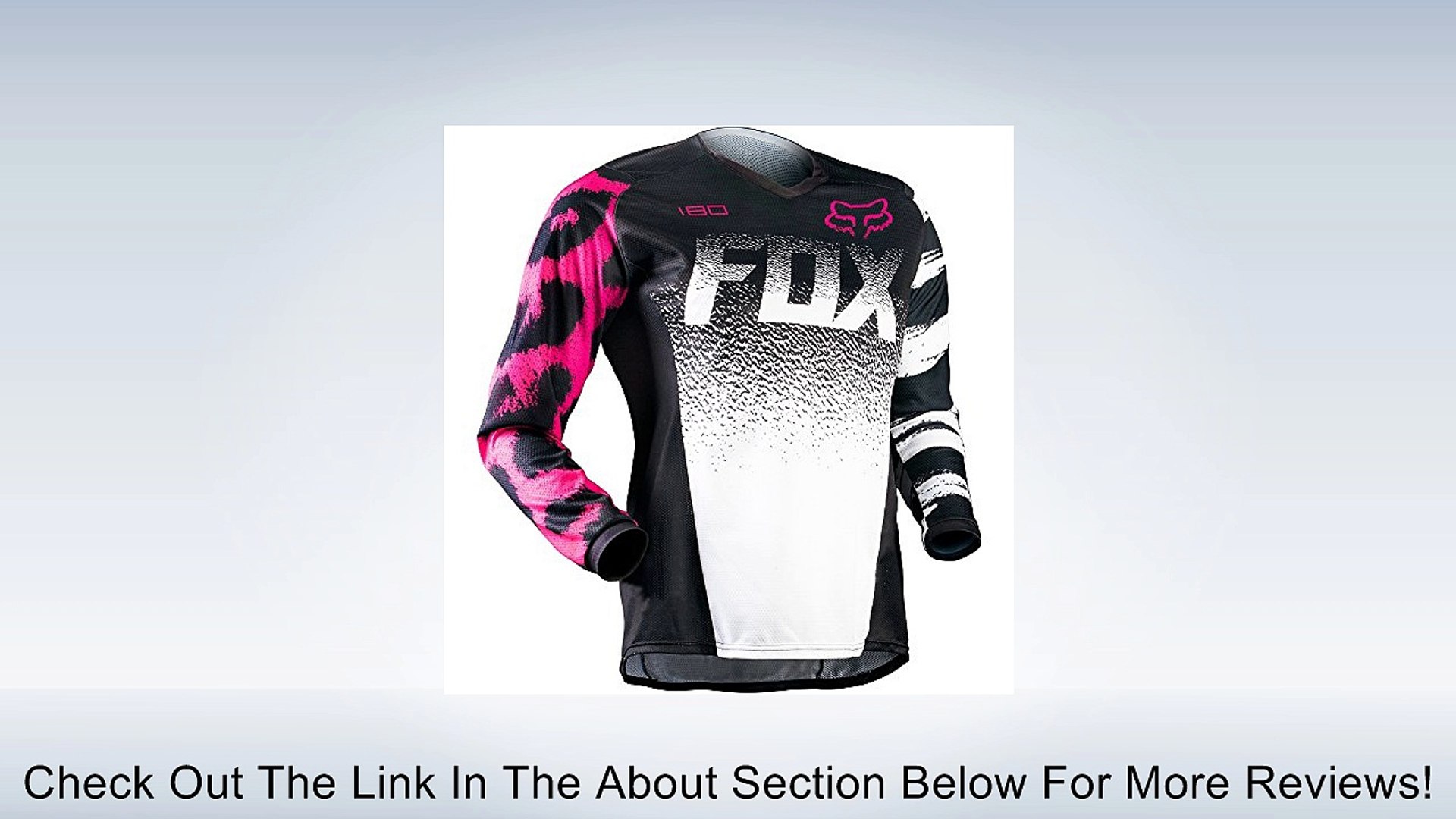 ⁣Fox Racing 180 2015 Womens MX/Offroad Jersey Black/Pink LG Review