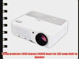 EUG Multimedia HD LCD Video Projector Support 1080p 2800 Lumens For Home Cinema Theater Games