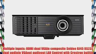 View Sonic PJD6553W 1080p Front Projector 300 Inches - Black