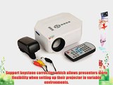 Amoker UC30 100 150 Lumens Hdmi Portable Mini LED Projector Home Cinema Theater Av/vga/usb/sd/micro