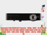 Viewsonic PLED-W500 DLP Projector - 1080p - HDTV - 16:10. LED 3D PROJ WXGA 720P 500 ANSI LUMENS