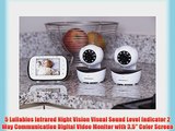 Motorola Wireless Digital Video Baby Monitor with 2 Cameras 3.5 Inch Color Video Screen Infrared