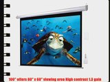 100 4:3 Electric Screen Matte White Projector Projection RC Auto Remote Control US/110V