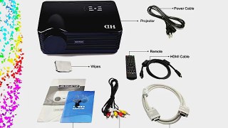 3*HDMI USB 3D LED Multimedia HD 3000 lumen Projector 1080P Native 1280*768 Contrast Ratio 2000: