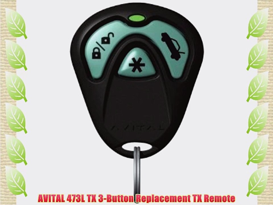 AVITAL 473L TX 3-Button Replacement TX Remote