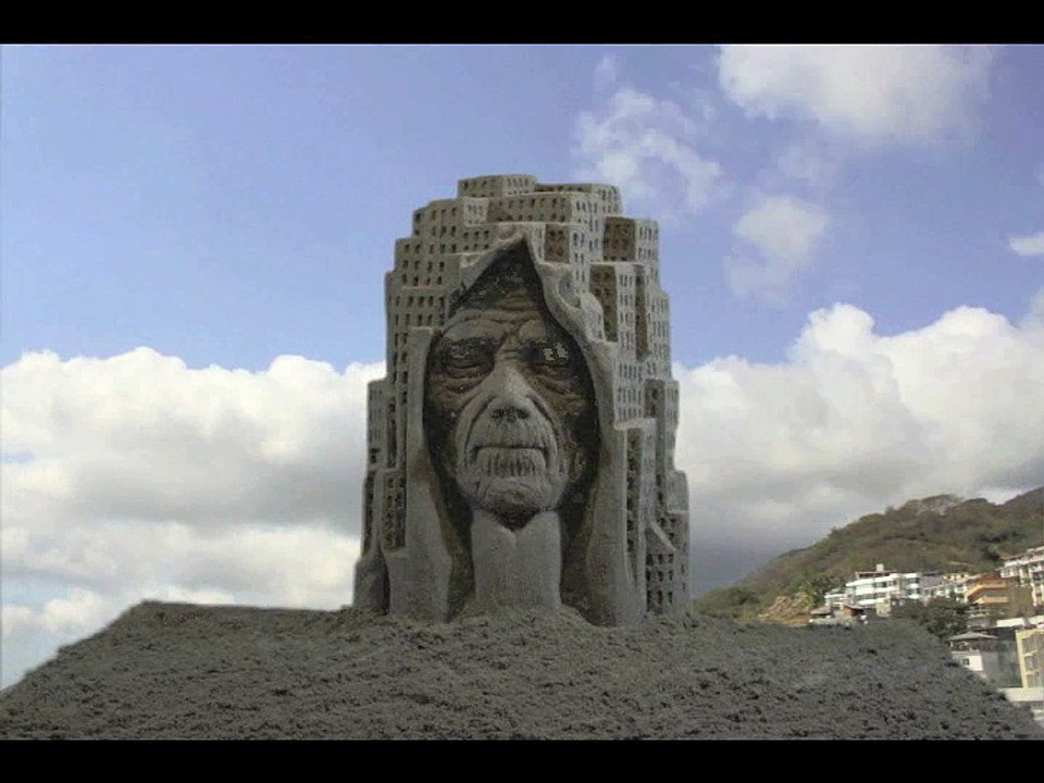 .. world .. Animación realizada con arena.