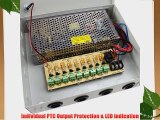 IMAGE? 9 Output Channel CCTV PTC Fuse Distributed Power Supply Box For Security Camera 12V