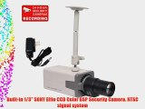 VideoSecu CCTV Surveillance Camera Built-in 1/3'' Sony Effio CCD 700TVL Zoom Security Camera