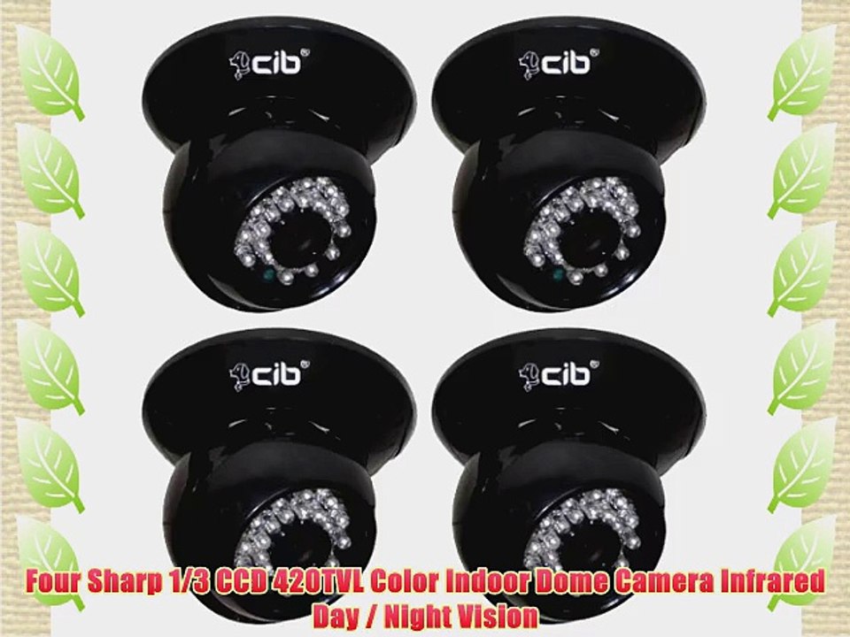 CIB CUC8401-4 420TVL indoor CCD Dome IR Day Night Security Camera Sharp Sensor.