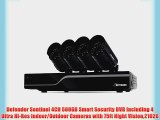 Defender Sentinel 4CH 500GB Smart Security DVR Including 4 Ultra Hi-Res Indoor/Outdoor Cameras