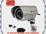 VideoSecu Outdoor Weatherproof Color CCD CCTV Security Camera 420TVL Wide View Angle Lens 28
