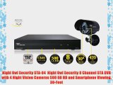 Night Owl Security STA-84  Night Owl Security 8 Channel STA DVR with 4 Night Vision Cameras