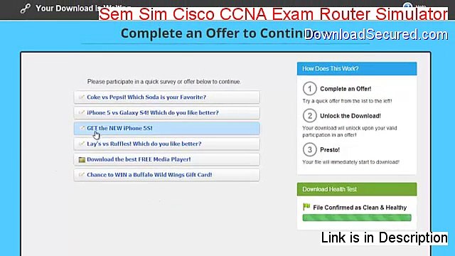 Sem Sim Cisco CCNA Exam Router Simulator Download [Download Now]