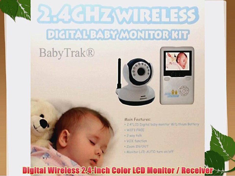 Best View Handheld Wireless 2.4 GHz Color Video Digital Baby Monitor with 2.4 Screen IR Night