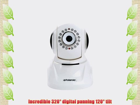 Polaroid IP300W Wireless Network Surveillance Indoor IP Camera with Remote Control Pan/Tilt