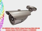 LTS CMR5662 Silver 600TVL 3.6mm Fixed Lens With 42IR LED Outdoor/Indoor IP66 CCTV Camera #